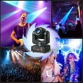 thumbnail image 6 of 2-Pack 150W RGBW Moving Head Lights, 8 Gobos & 8 Colors, DMX/Sound Active for DJ Stage Party Lighting, 6 of 9