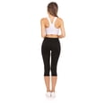 thumbnail image 3 of Sweet Hearts 3-Pack Capri Pants for Women- Elastic Waist Tummy Control Capris for Women Yoga Pants Women’s Capri Leggings Clothing Made in USA, 3 of 5