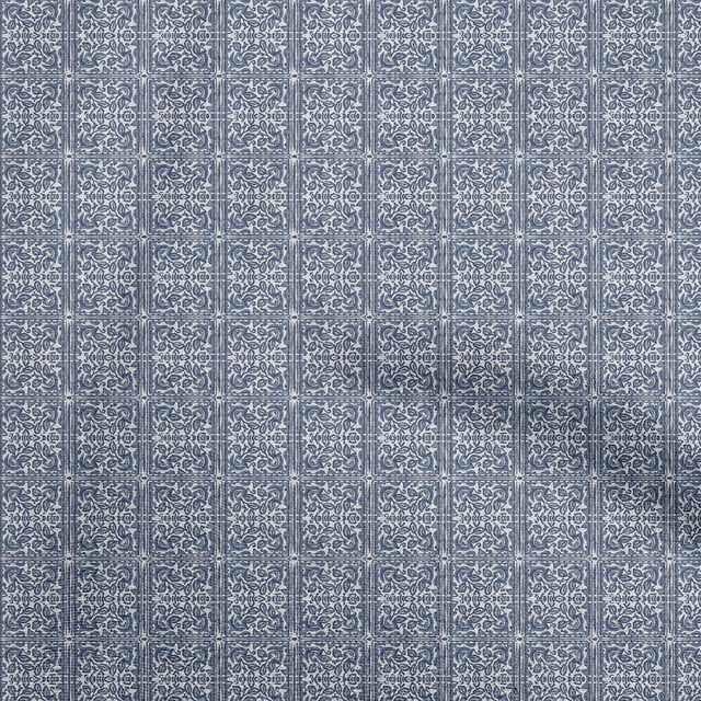 oneOone Velvet Blue Fabric Texture Sewing Material Print Fabric By The Yard 58 Inch Wide