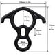 thumbnail image 2 of Dispositivo de aseguramiento con descensor figura 8 de 50KN para pico de escalada en roca YUNYI BRAND Deportes, 2 of 8