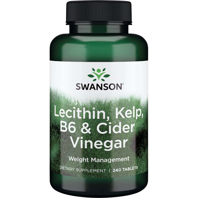 Swanson Lecithin, Kelp, B6, and Cider Vinegar 240 Tablets. Walmart