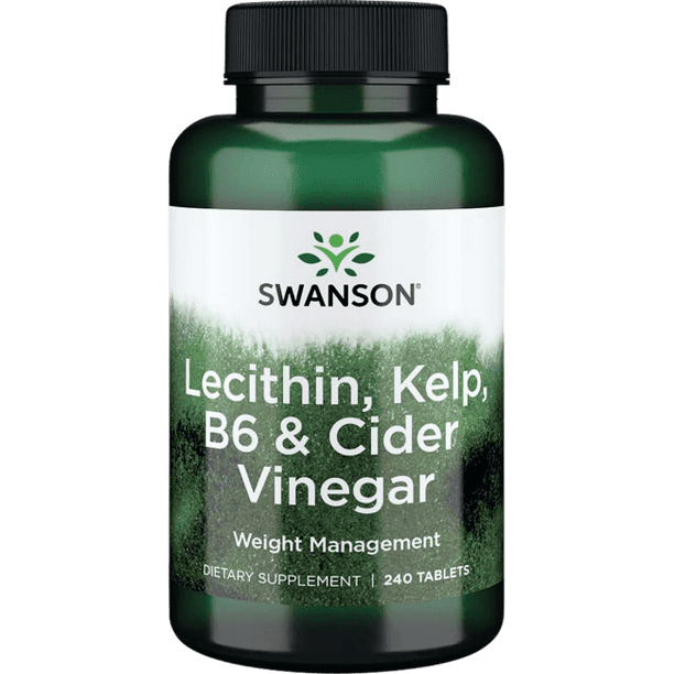 Swanson Lecithin, Kelp, B6, and Cider Vinegar 240 Tablets. Walmart