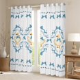 thumbnail image 2 of Homewish Ribbon Duck Child Black Out Curtains, Kawaii Cartoon Goose Curtains Pack of 2 (42x63 Each), Fairy Tale Princess Bowknot Bedroom Curtains, Black Out Curtains Decor, 2 of 6