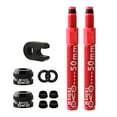 thumbnail image 1 of 1 Uds bicicleta aleación de aluminio Tubeless Presta válvula tubo sellador extensor válvulas 2 uds 2pcs 50mm rojo Zulema vástago de válvula sin cámara, 1 of 8