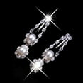 thumbnail image 5 of UDIYO Women Palace Style Rhinestone Faux Pearl Pendant Necklace Earrings Jewelry Set, 5 of 5