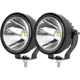 thumbnail image 1 of Barra de luz de cápsulas LED redondas de 4 pulgadas, luces LED de 60W para conducción todoterreno y antiniebla, barra de luz auxiliar para parachoques, compatible con vehículos de 12V y 24V, 1 of 15