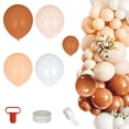 thumbnail image 3 of Efavormart 124 Pack | Boho Neutral DIY Balloon Garland Arch Kit, Rustic Double Layer Latex Balloons Party Kit, 3 of 5