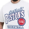 thumbnail image 5 of Men's G-III Sports by Carl Banks White Detroit Pistons Adaptive Headliner T-Shirt, 5 of 6