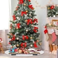 thumbnail image 4 of GZHJMY Valentine's Day Tree Skirt Home Decoration Large Round Love Hearts Christmas Tree Skirt for Holiday Party Home Christmas Day Ornaments 36", 4 of 6