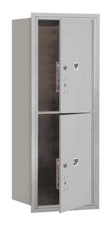 4C Horizontal Mailbox - 10 Door High Unit (37 1/2 Inches) - Single Column - 2 PL5s - Aluminum - Front Loading - USPS Access
