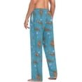 thumbnail image 6 of Top-kevin Multi- Sea Otters Pajama Pants for Men PJs Bottoms Sleep Lounge Pants with Pockets, 6 of 13