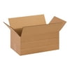The Packaging Wholesalers Multi-Depth Corrugated Boxes 14" x 8" x 6" Kraft 25/Bundle BS140806MD