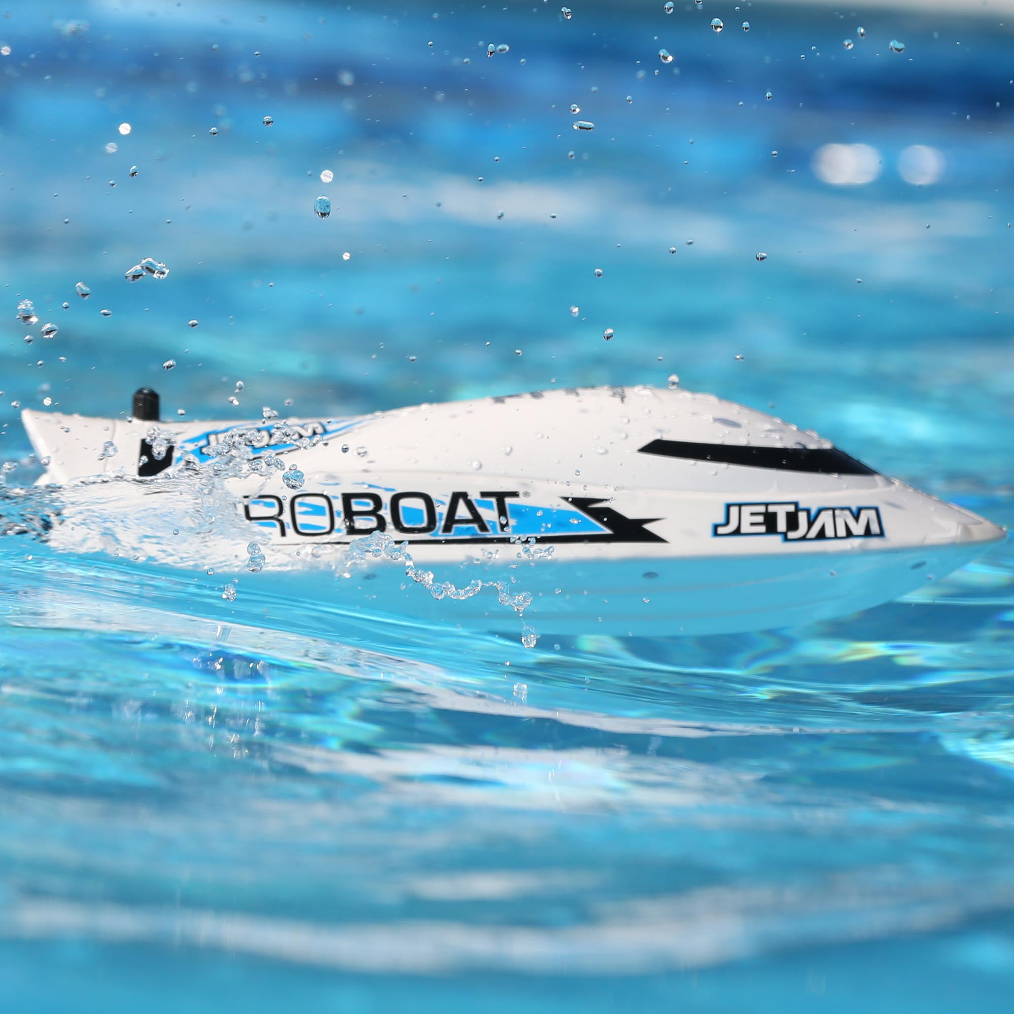 Pro Boat RC Jet Jam V2 12" Self-Righting Pool Racer Brushed RTR Batteries for Transmitter Not Included White PRB08031V2T2 Boats RTR Electric