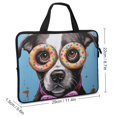 thumbnail image 2 of AWERP Cute Dog Donuts Laptop Handle Bag Diving Fabric Computer Protect Case 10inch, 2 of 5