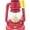 Red, variant on Dietz #1 Little Wizard Oil Lamp Burning Lantern Red with Gold Trim