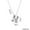 N, variant on Fiaya Women Bubble Letter Necklace, 1Pc Personalized Silver Balloon A-Z Initial Pendant Necklace, Trendy Letter Pendant Choker, Dainty Jewelry Gift for Women (A)
