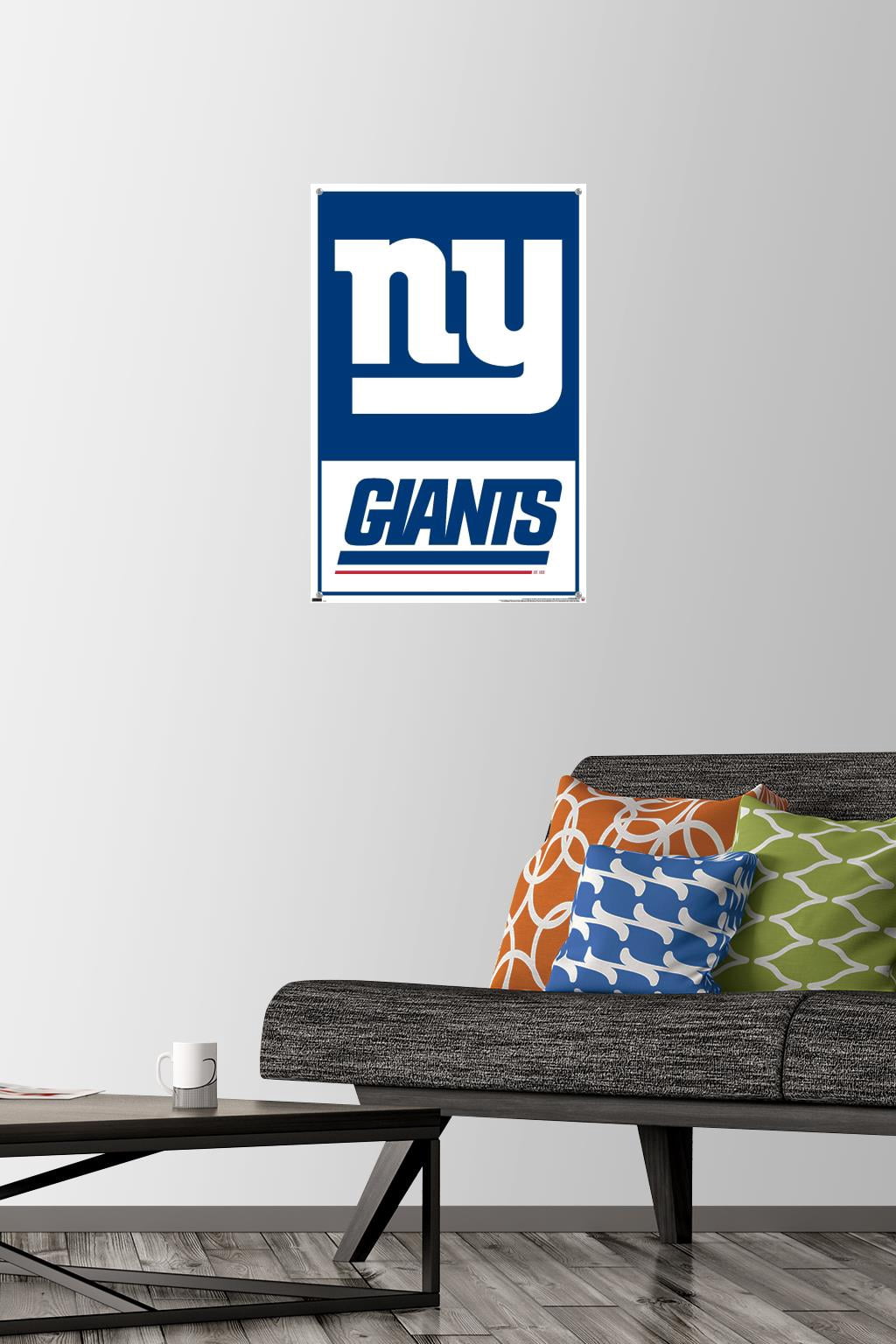 NFL New York Giants - Logo 21 Wall Poster with Pushpins, 14.725" x 22.375"