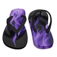 thumbnail image 7 of Psesaysky Kids Boys Girls Flip Flops Purple Flame Print Comfort Quick-Dry Beach Pool Thong Sandals(Little Kid/Big Kid) Size 12.5, 7 of 7