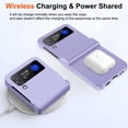 thumbnail image 5 of Compatible with Samsung Galaxy Z Flip 4 Cell Phone Ultra Slim Thin Pc Shockproof Protective Mobile Phone Case [Hinge Protection] Folding Anti-Drop Slip Impact Resistance Hard Back Cover-Purple, 5 of 8