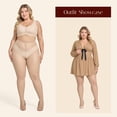 thumbnail image 5 of Manzi 4 Pack Plus Size Pantyhose for Women Sheer Stocking Nude 3XL, 5 of 7