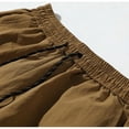 thumbnail image 5 of Men's Athletic Running Workout Cooling Shorts 11 inches Swim Trunks No Liner with Pockets Quick Dry Lightweight Baggy Beach Shorts Big and Tall Size M-5XL Khaki, 5 of 8