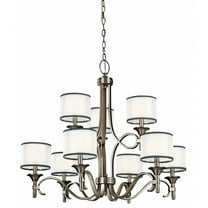 Transitional Nine Light Chandelier-Antique Pewter Finish Bailey Street Home 147-Bel-778025