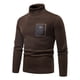 thumbnail image 1 of Gibobby Suéter para hombre Sudadera de vellón de manga larga con cuello redondo para hombre Otoño e invierno(Café,Extra Grande), 1 of 4