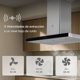 thumbnail image 5 of Campana para cocina 90 cm para Isla Tipo T, Acero Inoxidable, 3 Velocidades, Dos filtros de carbón activado y tres filtros lavables, Extrae y purifica, Control por gestos y panel digital AVERA CEI90, 5 of 11