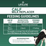 ANNUSO LIFELINE Calf Milk Replacer 22:20, 25lb Bag - All-Milk Formula with LifePulse - Immune, Gut & Respiratory Support - No Artificial Flavors, Easy Mix for Newborn Calves
