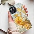 thumbnail image 5 of Luxury Gold Rose Flower Phone Case for Women, Elegant Durable Design, Perfect for Anniversary & Valentine's Day Gifts - Compatible with iPhone 11/12/13/14/15/16 (Pro Max/Plus), 5 of 9