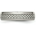 thumbnail image 4 of Chisel Titanium Polished with Grey Carbon Fiber Inlay 6.2mm Band - Ring Size 8.0, 4 of 8
