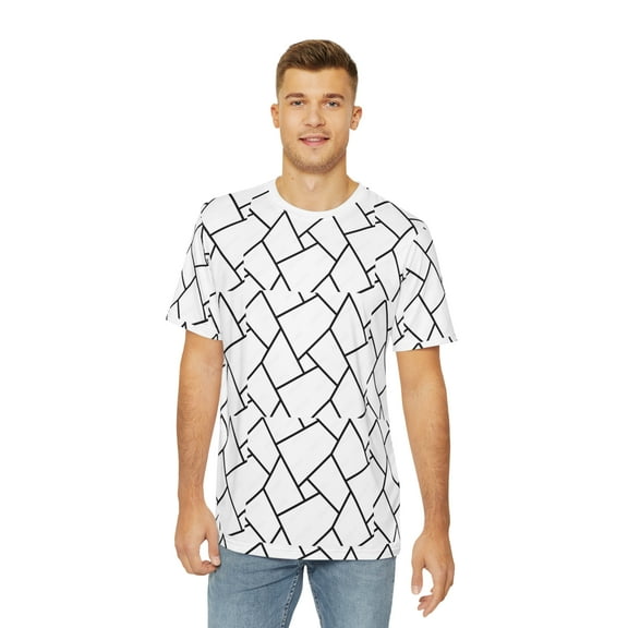 Geometric Men's Polyester Tee (AOP)