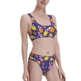thumbnail image 4 of High Waisted Bikini Sets For Women, Abstract Oranges Lemon Swimsuits Tummy Control, Two Pieces Bathing Suit, 4 of 8