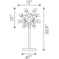 thumbnail image 3 of Modern Contemporary Table Lamp, Chrome, 3 of 3