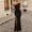 (Fashion 126)Black, variant on Aimik Women's One Shoulder Sleeveless High Slit Maxi Dress Ruched Bodycon Fashion Evening Party Gown