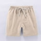 thumbnail image 5 of Odeerbi 2-13 Años Para Niños Niñas 2 Pcs Summer Cotton Linen Shorts Entrenamiento de Deportes Deportivos Atletismo Shorts Sólidos de Color Sólido, 5 of 8