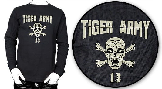 Tiger Army Werecat Thermal Shirt (S 
