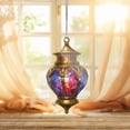 thumbnail image 2 of ViciArt Moroccan Lantern Acrylic Suncatcher – 9" Faux Stained Glass Window Hanging Decor, 2 of 4