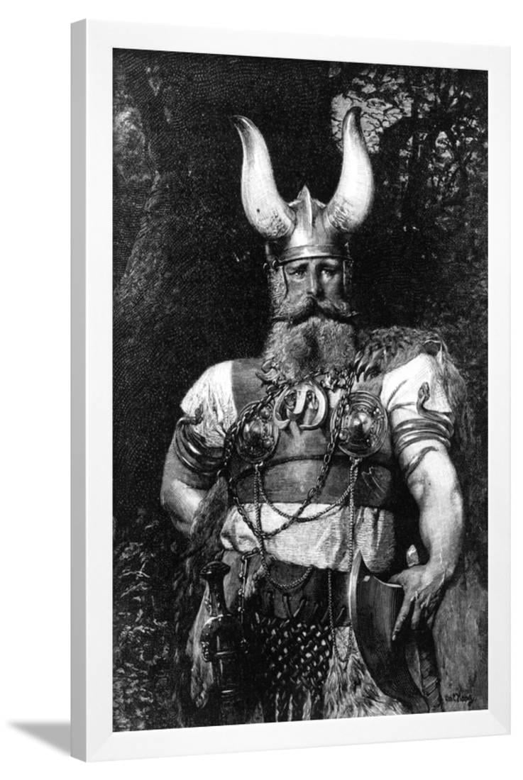A Viking Framed Print Wall Art By Jonnard