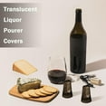thumbnail image 3 of 24 Pieces Liquor Bottle Toppers for Liquor Pour Bottle Covers Universal Pour Dispenser Bar Dust Translucent Rubber Spout Covers for Home Kitchen Tools Supplies, 3 of 7