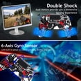 thumbnail image 7 of Wireless Controller Compatible with P4/P4 Slim/P4 Pro/Windows PC, Red Skull, 7 of 7