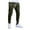 A-Army Green33, variant on XIAONU Men's Zip-Accent Jogger Pants Elastic Waist Slim-Fit Trousers Streetwear Casual Daily Wear Pant