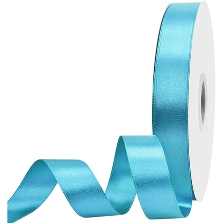 7/8 inch Wide 100 Yards Double Face Turquoise Satin Ribbon Fabric Ribbon for Gift Wrapping Very Suitable for Weddings Decoration Bouquet Balloons Arts Craft Sewing Hair Bow Invitation 7/8 inch Wide 100 Yards Double Face Turquoise Satin Ribbon Fabric Ribbon for Gift Wrapping Very Suitable for Weddings Decoration Bouquet Balloons Arts Craft Sewing Hair Bow Invitation