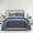 Navy, variant on Aurel 3 or 2 Piece Duvet Cover Set Herringbone Pattern