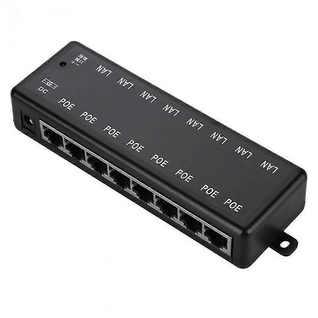 POE Injector 8 Ports PoE Power Adapter Ethernet Power Supply for CCTV Network POE Camera Power Over