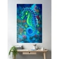 thumbnail image 2 of Seahorse Poster Wall Art, Modern Wall Decor For Living Room Bedroom, 16x24 UNFRAMED, 2 of 3