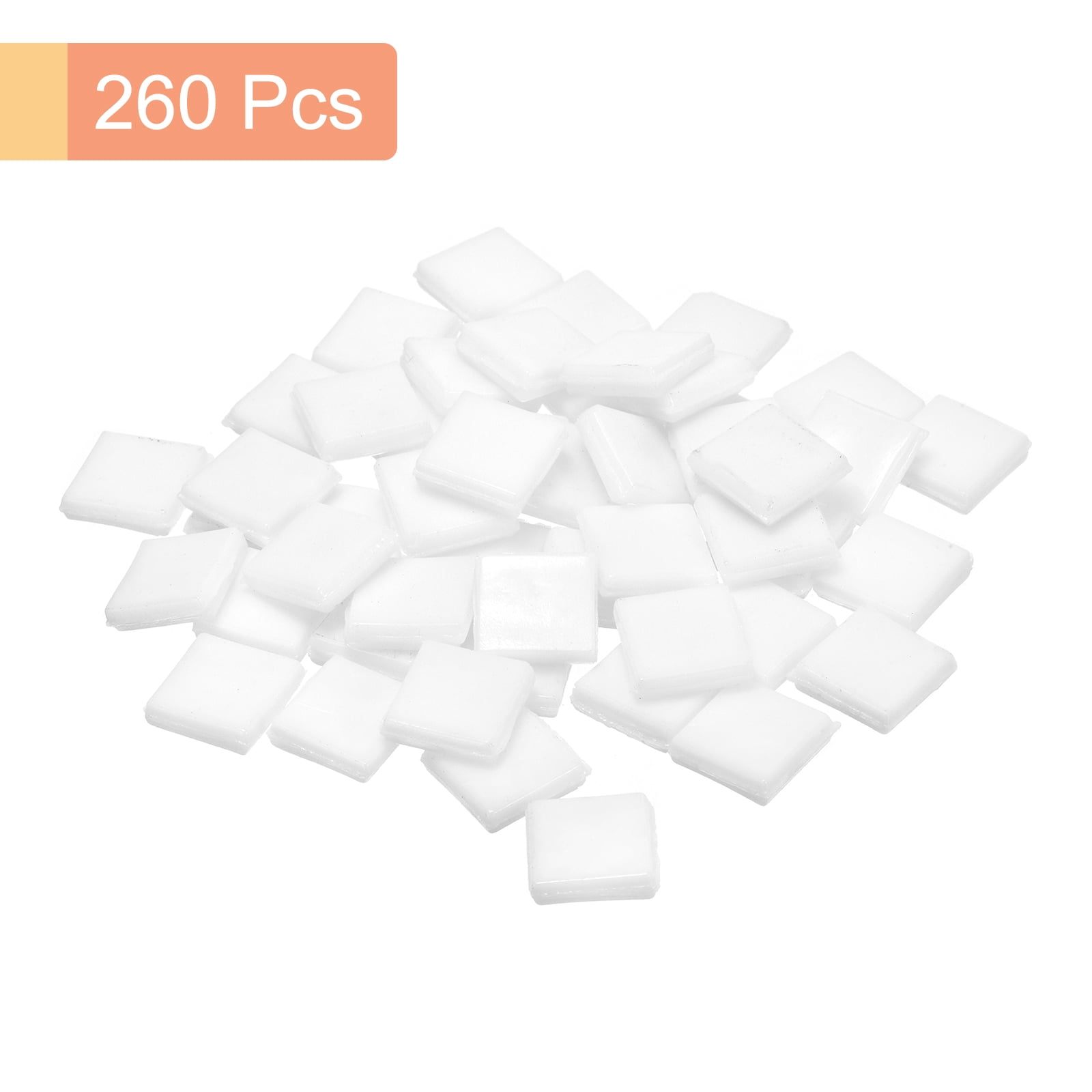Uxcell 260Pcs Mosaic Tiles, Micro Glass Tiny Mini Mosaic Tile DIY Hobbies Handmade Crystal Free Stone Bright White