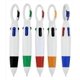 thumbnail image 1 of Pack of 10Bulk Mini 4-in-1 Multi-Colored Ink Ballpoint Pens with Keychain for Adults, Kids, Nurses, School, 1 of 4