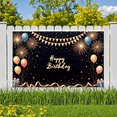 thumbnail image 5 of Yatrandify Colorful Fireworks Happy Birthday Banner Decorative Flags Balloon Design Celebration Background for Birthday Party Kids Celebration Indoor Decoration, 5 of 8