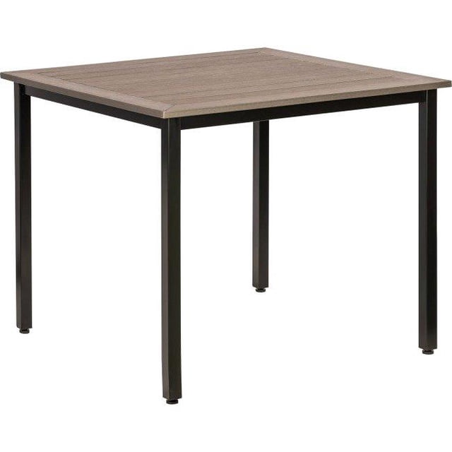 Lorell LLR42686 Charcoal Outdoor Table, Charcoal Gray